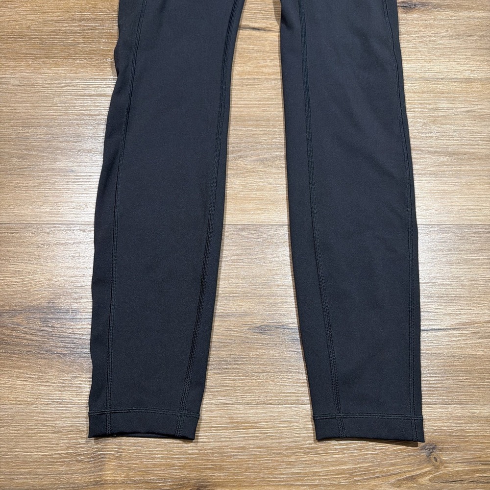 Lululemon Size 4 Speed Up Tight 28" Luxtreme Black‎ Leggings Pockets W5AVDS - Picture 2 of 10